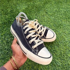 Converse Chuck Taylor All Star Low Black Canvas Sneakers size 6 for women